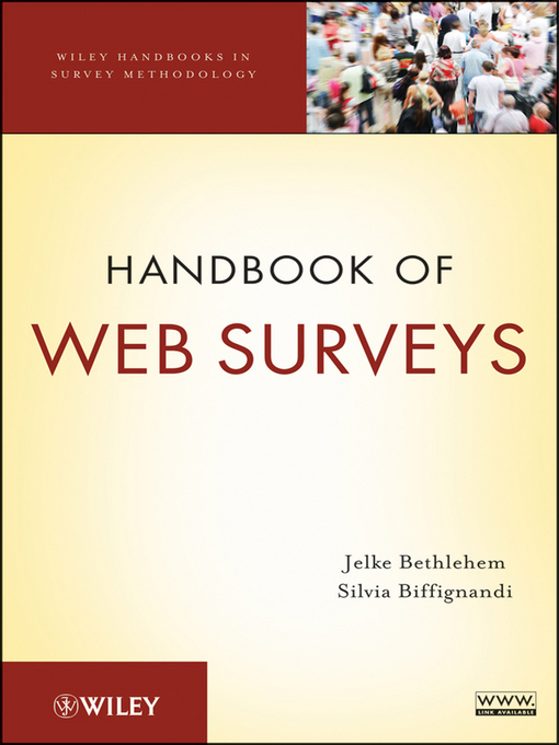 Title details for Handbook of Web Surveys by Jelke Bethlehem - Available